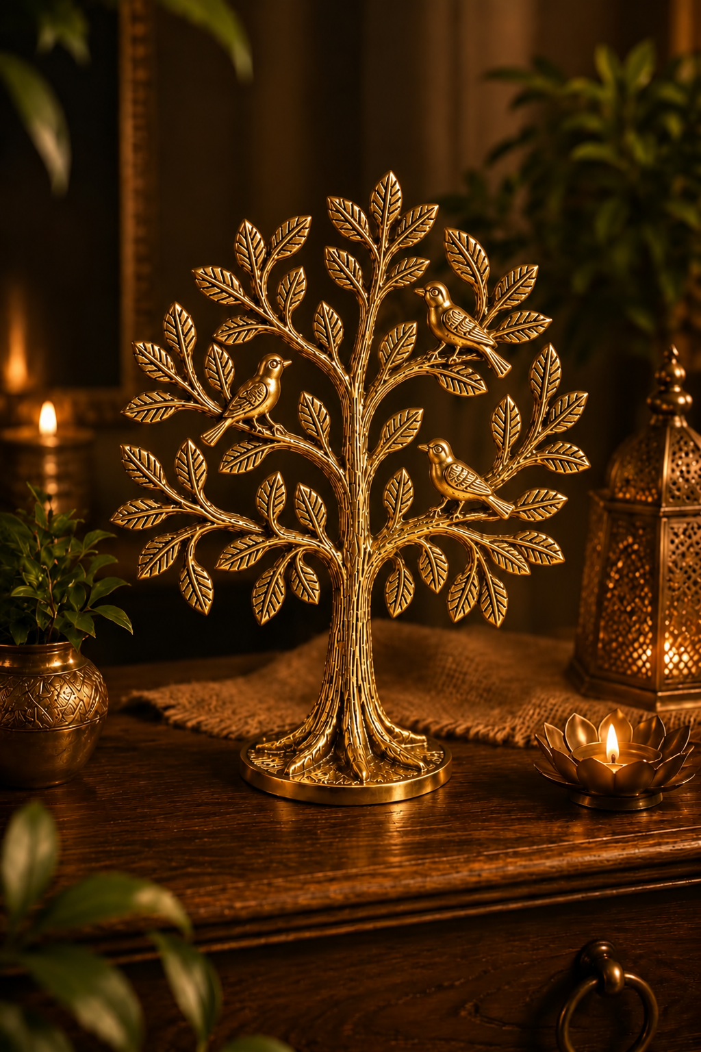 Kalpvriksha Tree with Birds - Symbol of Prosperity